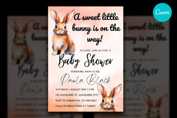 Bunny Baby Shower Invitation Design Guide