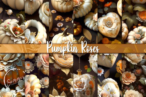 Chic Pumpkin Floral & Fall Patterns