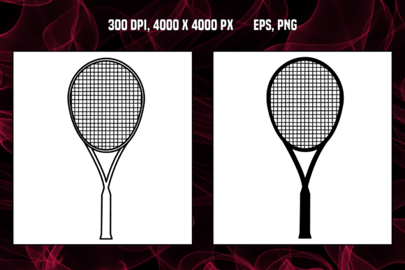 Enhancing Digital Design with High-Resolution Tennis Racket Icons and Vector Assets