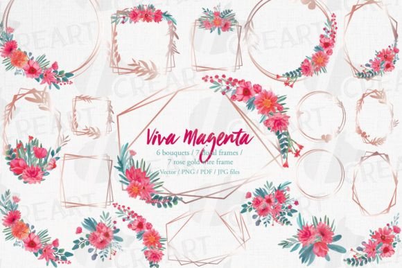 Magenta Flower Bouquets Rose Gold Frames: A Practical Guide for Modern Creators