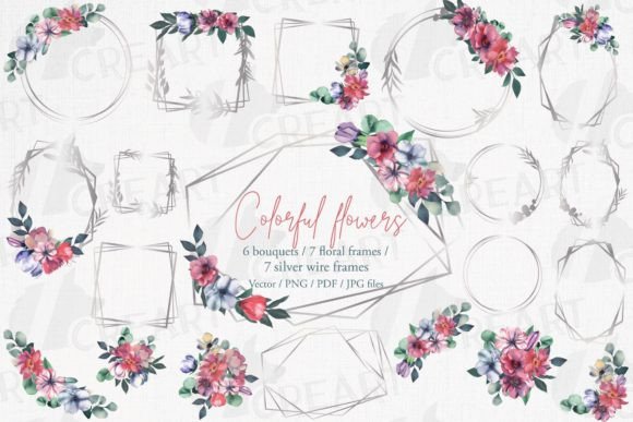 Mastering Digital Design: A Guide to Silver Wire Frames and Watercolour Bouquets