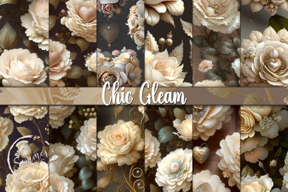 Mastering Shabby Chic Design: A Guide to White Gleam Flowers and Seamless Floral Patterns