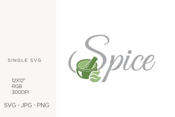 Spice, Mortar and Pestle: Digital Design Assets