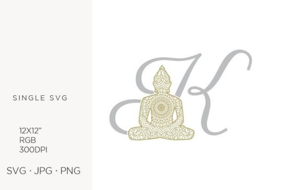 Unlocking Creative Potential with the Golden Buddha Monogram Letter K SVG