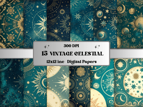 Vintage Celestial Digital Paper Pack: A Practical Guide for Crafters and Designers