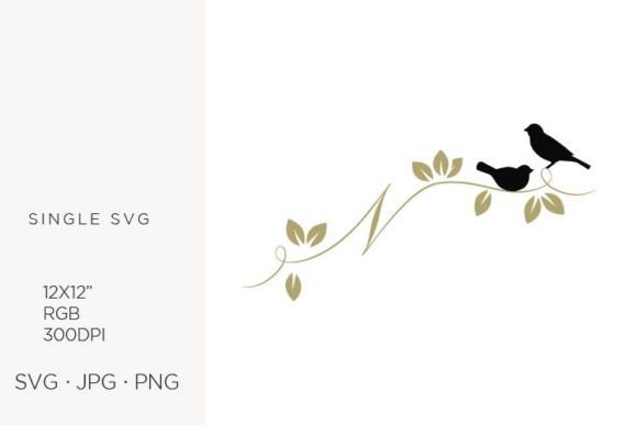 Why Birds on a Branch, Golden Letter N Is the Versatile Design Element Your Next Project Needs